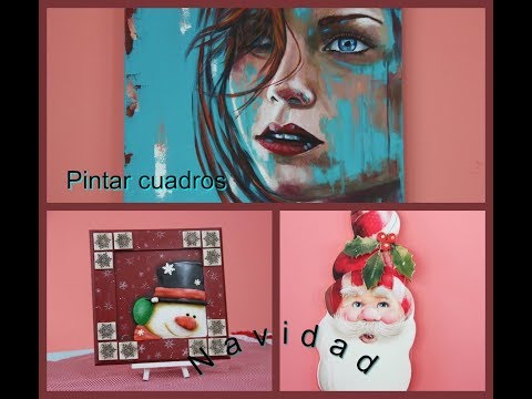 ManosalaObraTv Programa 91 Pintar Cuadros - Ideas Navideñas -  Porcelana Fria