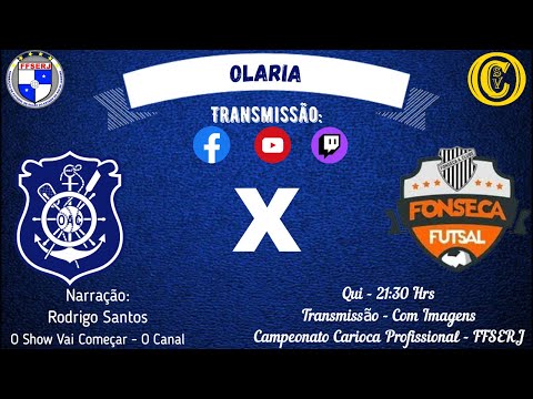 Olaria x Fonseca - Campeonato Carioca Profissional - FFSERJ AO VIVO COM IMAGENS