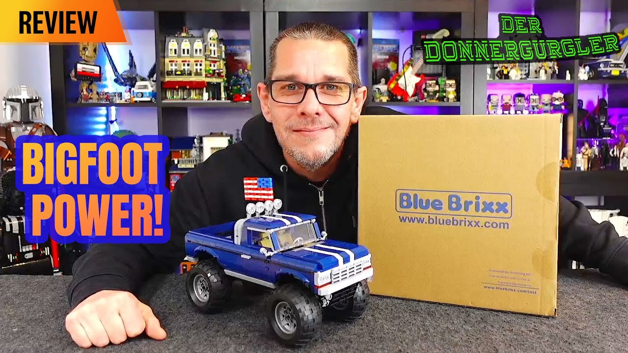 Bluebrixx Special Monstertruck in dunkelblau - oder doch Bigfoot aus Klemmbausteinen?