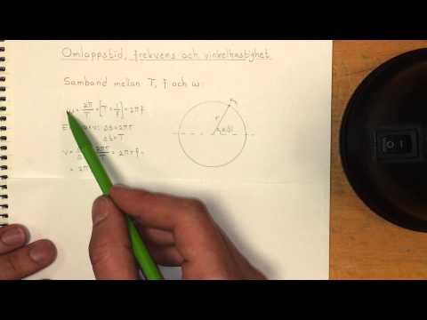 Fysik 2 Omloppstid, frekvens och vinkelhastighet