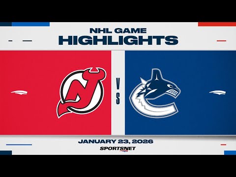 NHL Highlights | Devils vs. Canucks - January 23, 2026