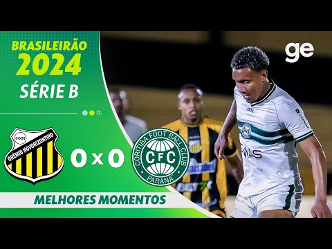 Gols e lances de Novorizontino x Coritiba