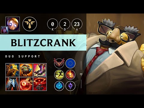 Blitzcrank Support vs Karma - EUW Grandmaster Patch 25.08