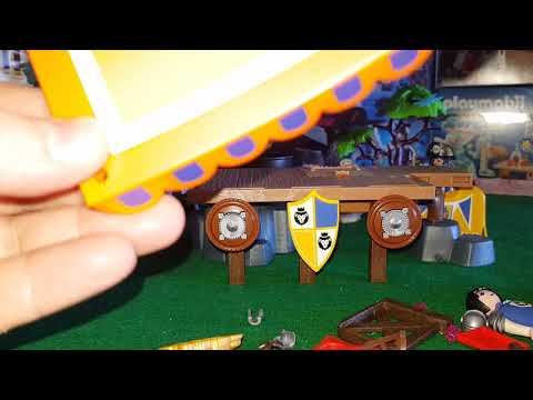 Unboxing Playmobil Super 4. Tribuna Real con Alex, el Rey Kenric y Sir Gareth. Para Niños.