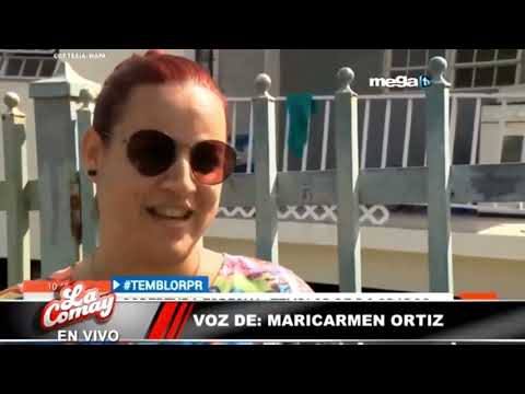 La Comay (Mega TV) Reportera De Wapa Maricarmen Ortíz Pierde El Control Durante Temblor (01-07-2020)