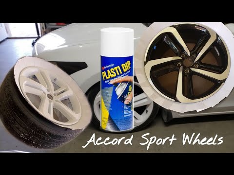 How To Plasti Dip Your Wheels | Honda Accord Sport Wheels | White | 8TH Gen Coupe