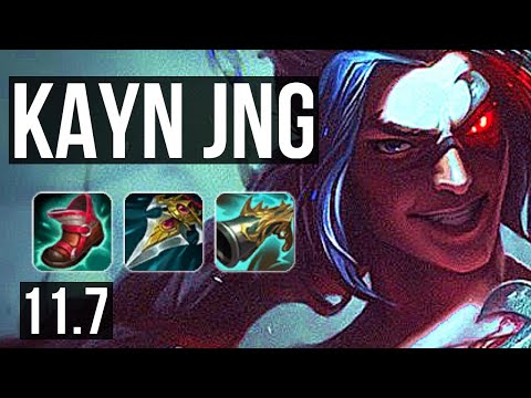 KAYN vs QIYANA (JUNGLE) | 9/1/7, 2.8M mastery, 1000+ games, Legendary | BR Challenger | v11.7