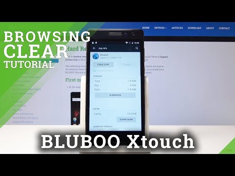 How to Reset Browsing History in BLUBOO Xtouch - Delete Cookies & Data