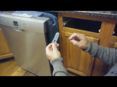 How To Mount A Bosch Dishwasher Under Granite Counter Top - Step By Step