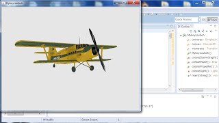 How to Rotate the Propeller of a Downloaded Free .3ds Plane Model in Java 3D_2 (with Source Code)