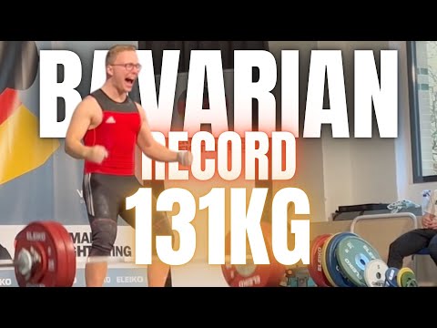 Bayerischer Rekord 🏋️‍♂️ Lukas Müller – 131kg Snatch & 148kg Clean & Jerk | Gewichtheben -81kg