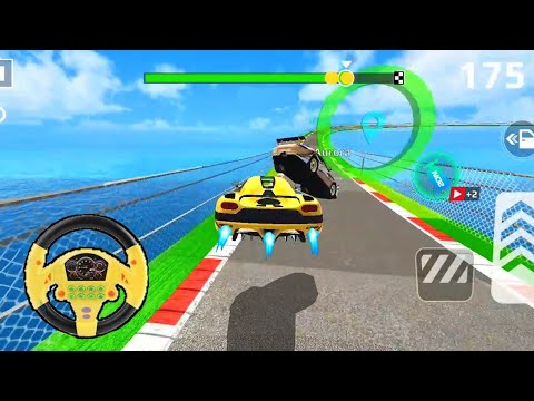 Impossible Crazy Cars Mega Ramp Car Stunts Racing Drive Simulator Games Android Gameplay P136
