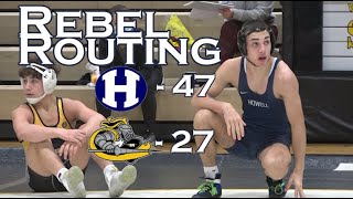 Howell 47 St. John Vianney 27 | Shore Conference Wrestling | DJ Henry (Fall 1:21)