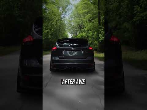 🔊 Before & After: AWE's non-resonated Touring Edition Exhaust for the Focus ST