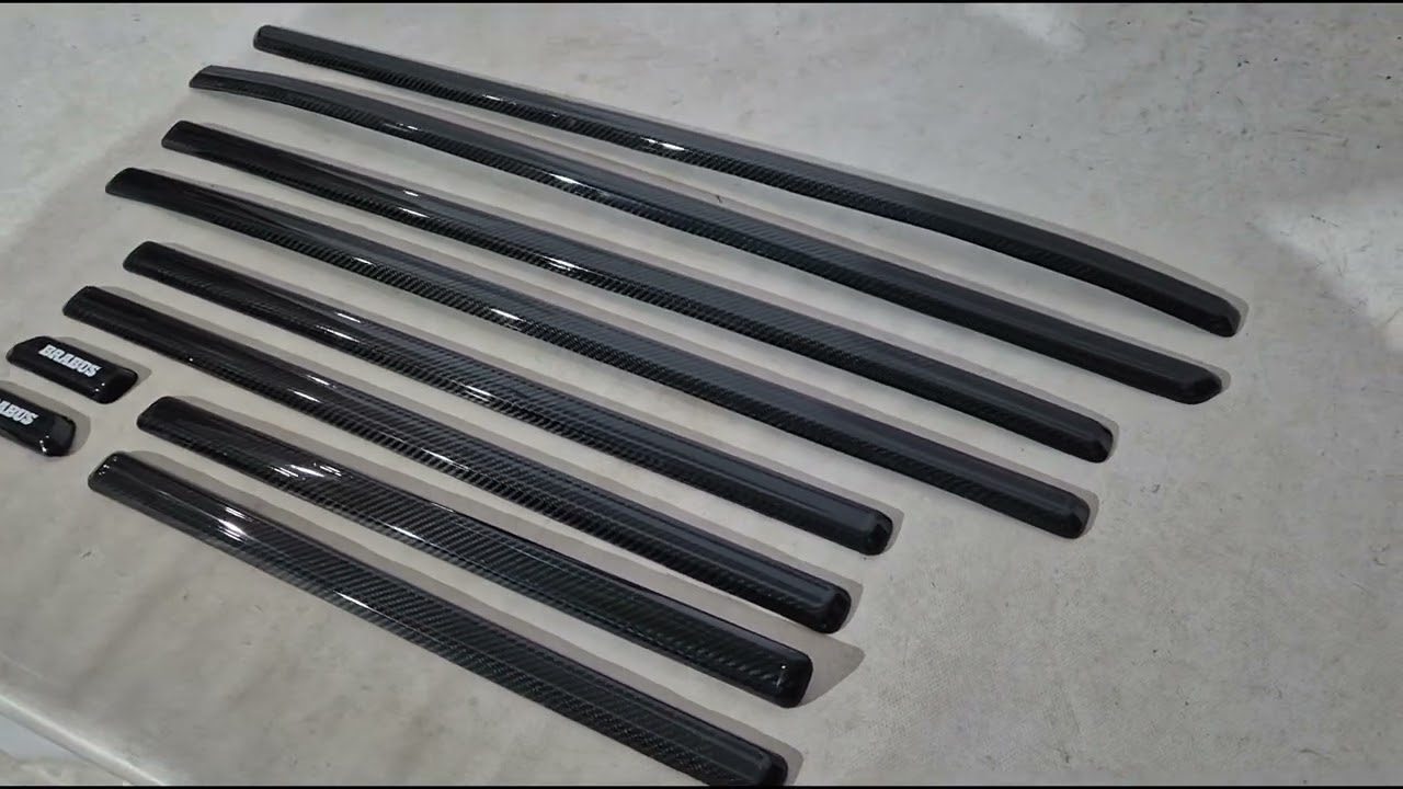 Mercedes G сlass W465 2025- гг. Молдинги BRB Carbon (10 шт) Video 1