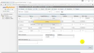 phpMyAdmin MySQL database - How to create table, insert data, set up foreign key