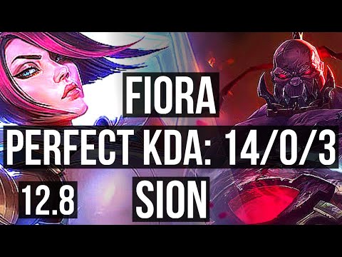 FIORA vs SION (TOP) (DEFEAT) | 14/0/3, Legendary, 700+ games, 1.0M mastery | BR Diamond | 12.8