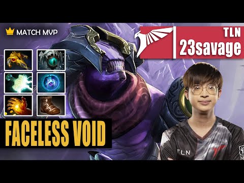 Faceless Void Safelane | TLN.23savage | SUPER CRAZY GODLIKE CHRONOSPHERE | 7.32c Gameplay Highlight