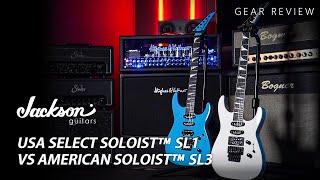 Video thumbnail for Jackson USA Select Series Soloist™ SL1 VS American Series Soloist™ SL 3 Review by Music Force Official