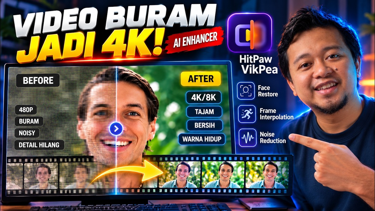BYE VIDEO AI BURIK! Video Enhancer Terbaik Untuk PC KENTANG 2026