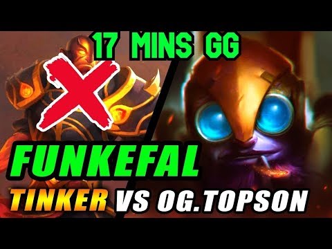 When Topson get's REKT by funkefal Tinker God (ft. jerax, PDD, 633) FULL GAMEPLAY