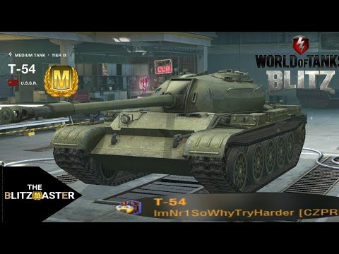 T-54 : 7147 damage 5 kills (1vs3) -WoT Blitz-