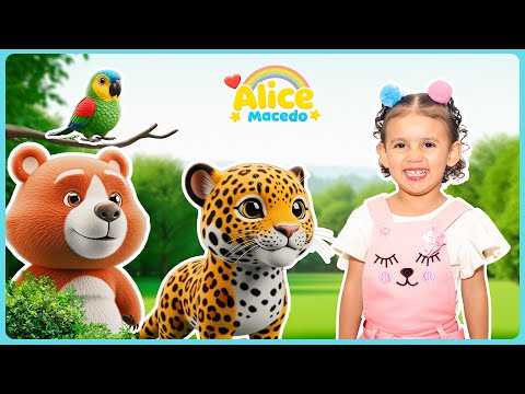 🐯 Música Infantil Sons dos Animais | Alice Macedo 🐻