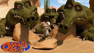 Oscar Pretends to Be Like a Crocodile + More Oscar's Oasis Cartoons for Kids