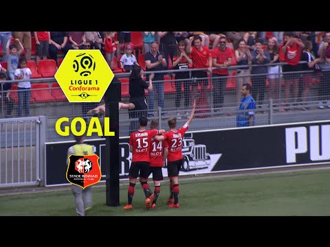 Goal Benjamin BOURIGEAUD (14' pen) / Stade Rennais FC - RC Strasbourg Alsace(2-1)(SRFC-RCSA)/2017-18