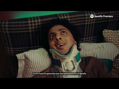 Spotify Premium's new campaign for its AI DJ and Lossless Audio offerings.