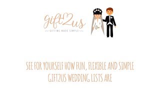 Gift2us - A Free Wedding Gift List