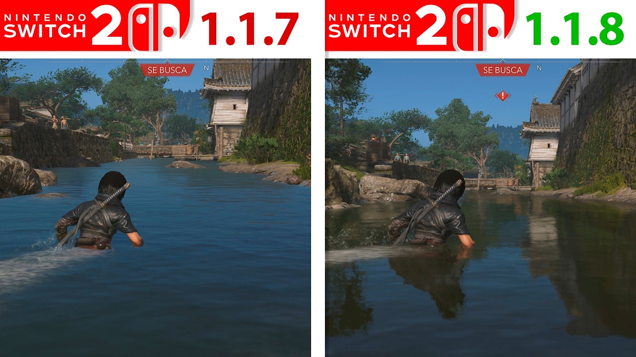 Assassin's Creed Shadows | Switch 2 1.1.8. Update Comparison