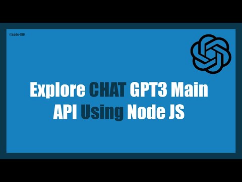 Chatgpt Api Tutorial Chatgpt3 Api Tutorial Chatgpt Using Node Js Chatgpt3 Core Functionality