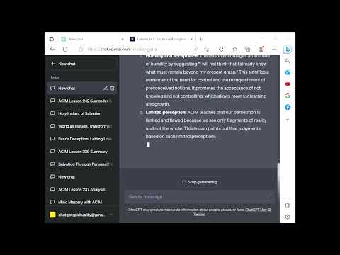 ChatGPT Spirituality ACIM Lesson 243 - Today I will judge nothing that occurs