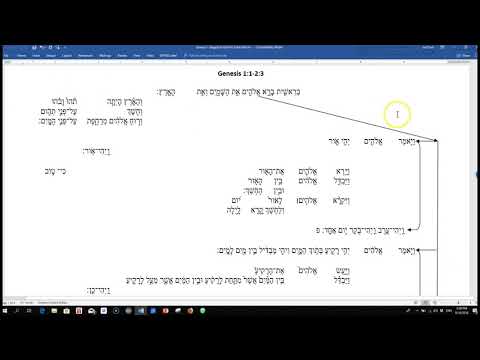 Genesis 1 Exegetical Outline (Hebrew Text Comments)