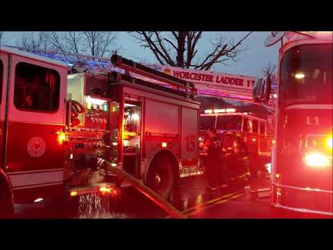 2 Alarm Fire 12 Cliff Street Worcester, With WFD and Udizzy1969