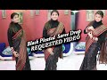 Requested Video Black Saree Pleated Draping In 5 Min Preety Rani Vlog