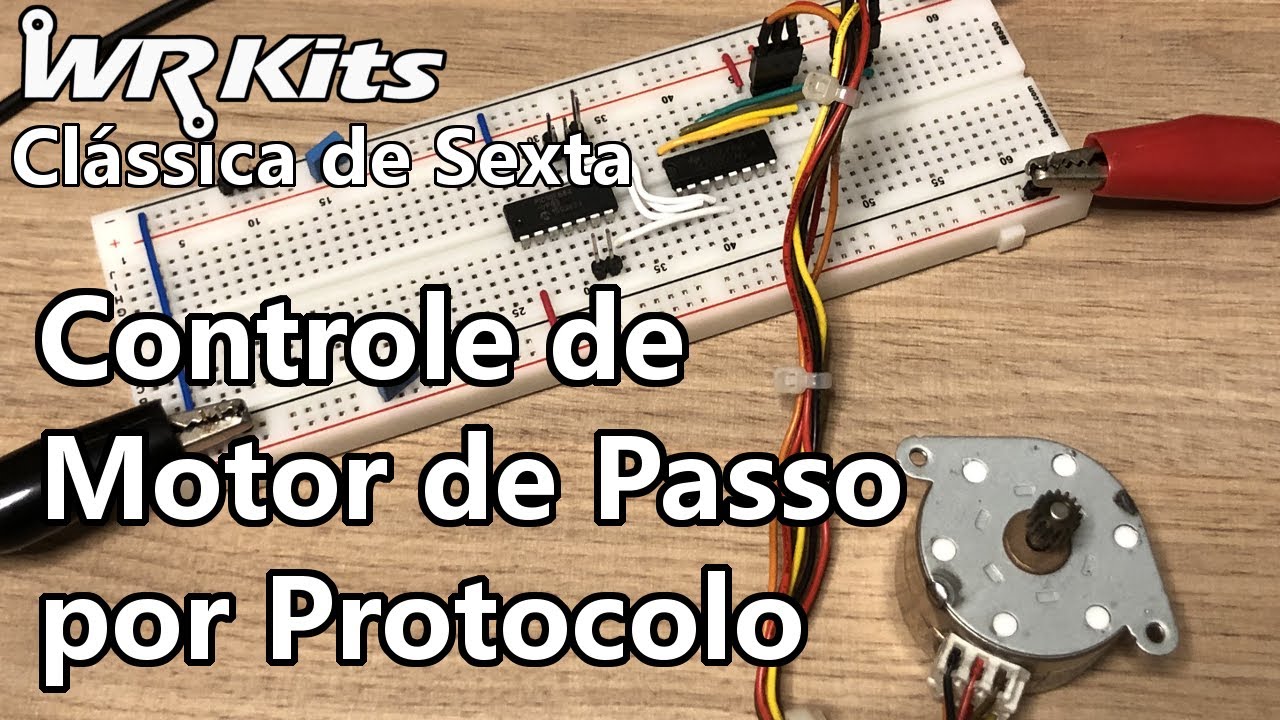 CONTROLE DE MOTOR DE PASSO POR PROTOCOLO | Vídeo Aula #470