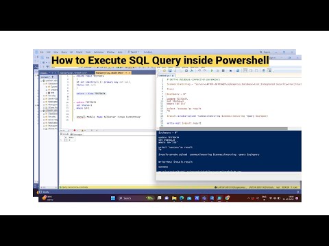 How To Execute A Sql Script From Powershell Powershell Sql Ssms How To Sqlpowershell