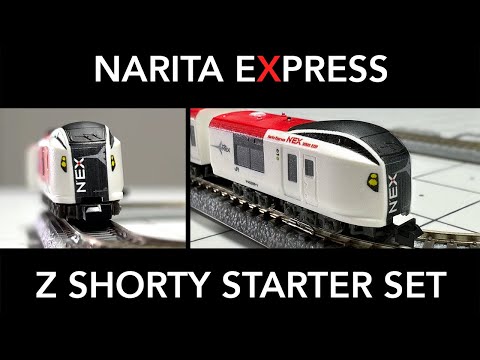 Z Scale Model Train Review: Rokuhan Shorty Narita Express Starter Set - ロクハン - 六半 Zショーティーシリーズ