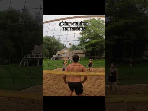 I'm sure he's fine... 😴 #pov #volleyball #beach #summer
