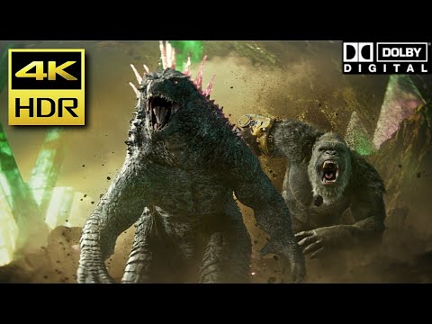 4K ULTRA HD • Godzilla & Kong Enters The Hollow Earth (Godzilla x Kong - The New Empire) | DOLBY 5.1