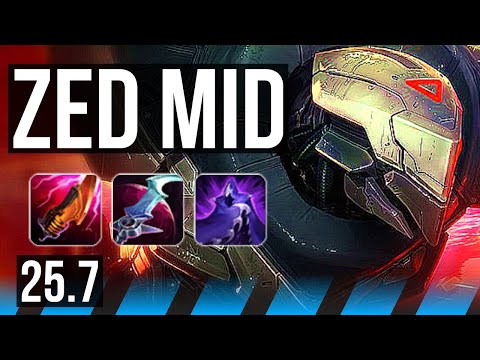 ZED vs YONE (MID) | 9/0/7, Legendary | EUW Master | 25.7