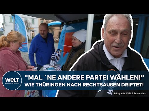THÜRINGEN: AfD mit Abstand stärkste Kraft! "Politik im Bund verrückt!" Vorwahl-Stimmung im Freistaat
