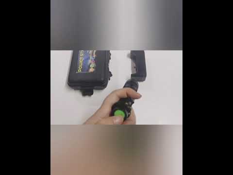 Power style big Zoomable flashlight with battery&charger complet set