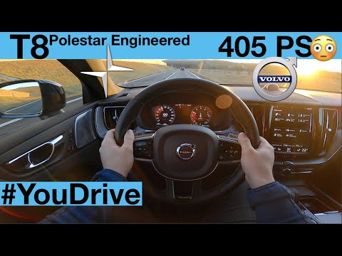 Volvo XC60 T8 Polestar Engineered (405 PS) POV Test Drive + Acceleration 0-200 km/h