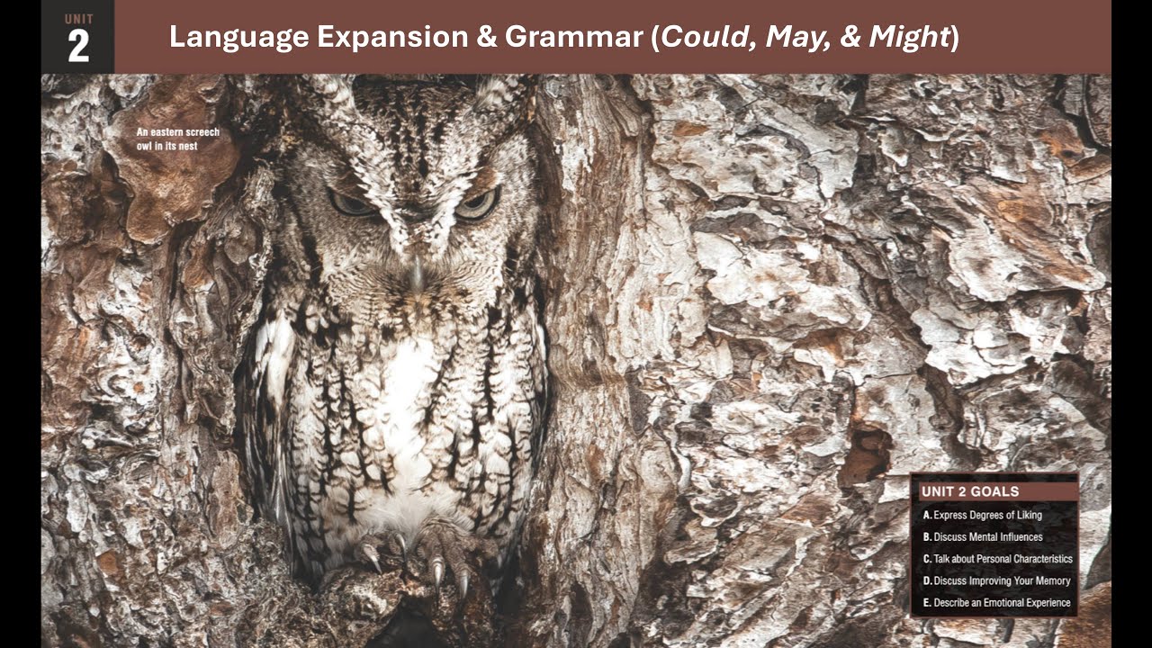 Unit 2: Language Expansion and Grammar (Could, May, and Might)