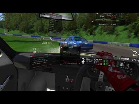 Playing around Ahvenisto with Ford Escort RS 1600 in Assetto Corsa