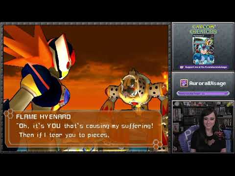 Mega Man X7 - Meeting Flame Hyenard for the First Time