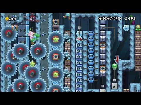 ヨッシー１画面爽快ワールド　 by サブ　りょんりょん - Super Mario Maker - No Commentary 1bn